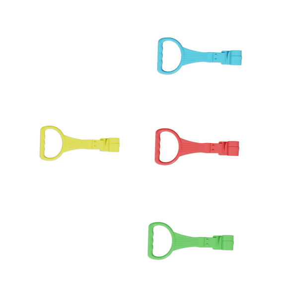 Baby Playpen Pull Up Rings Set of 4pcs for Early Walking Practice and Motor Skill Enhancement with Bright Color