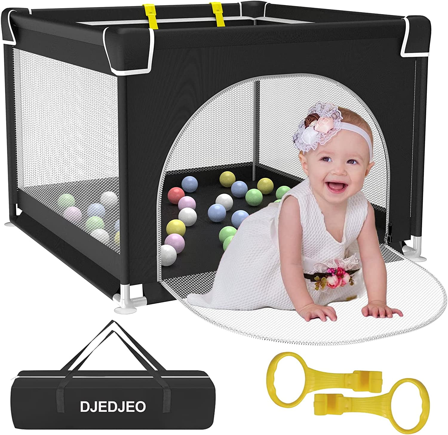 Baby Playpen for Babies and Toddlers, 36''x36'' Small Baby Playpens, Play Yards Indoor, Safety