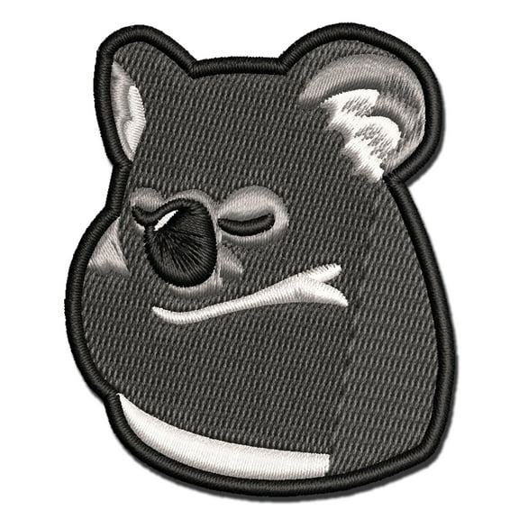 Baby Pocket Koala Sleeping Applique Multi-Color Embroidered Iron-On Patch - 3 Inch Medium