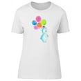 thumbnail image 1 of Baby Polar Bear With Balloons T-Shirt Women -Image by Shutterstock, Female XX-Large, 1 of 4