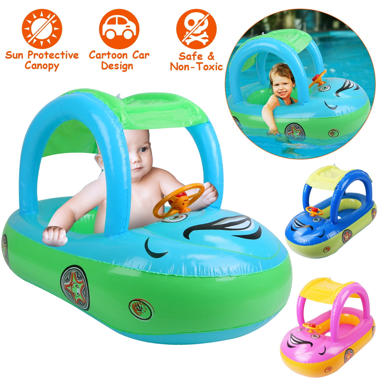 Baby Pool Float, iMounTEK Swim Float Boat Pool Toy Infant Swim Pool