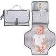 thumbnail image 1 of Baby Portable Changing Pad, Diaper Bag, Travel Mat Station by Comfy Cubs (Grey Pattern, Large), 1 of 6