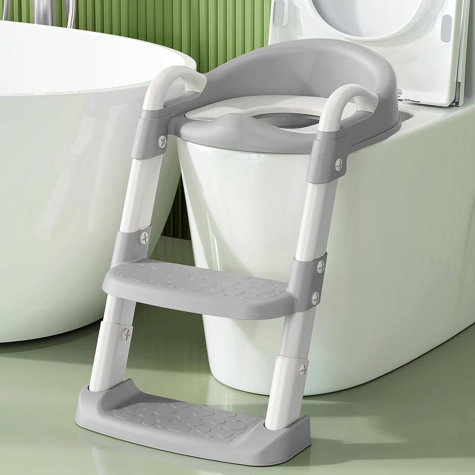 Baby Potty Training Seat Foldable Potty Toilet Seat With Ladders Steps