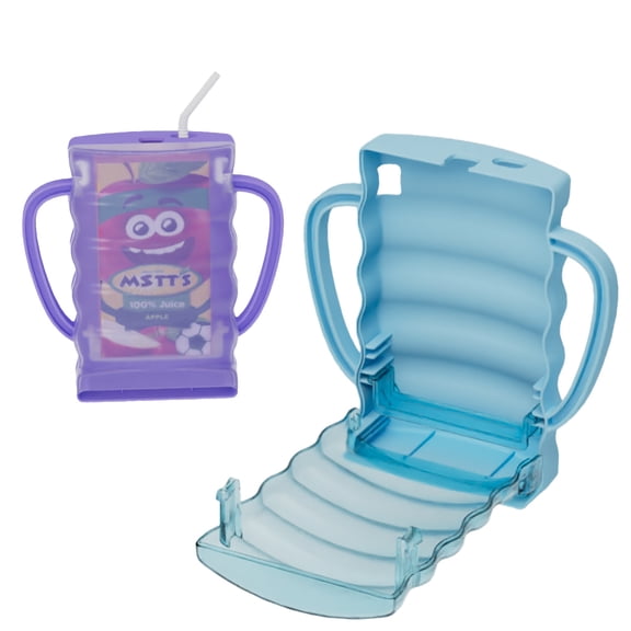 Baby Pouch Holder No Squeeze, Baby Food & Juice Box Holder, Mess-Free, Easy Grip for Self- Must-Have for Babies 2pcs