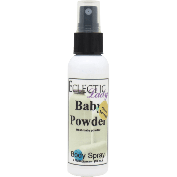 Baby Powder Body Spray, Eclectic Lady, Hydrating Mist, Unisex (Double Strength), 2 oz