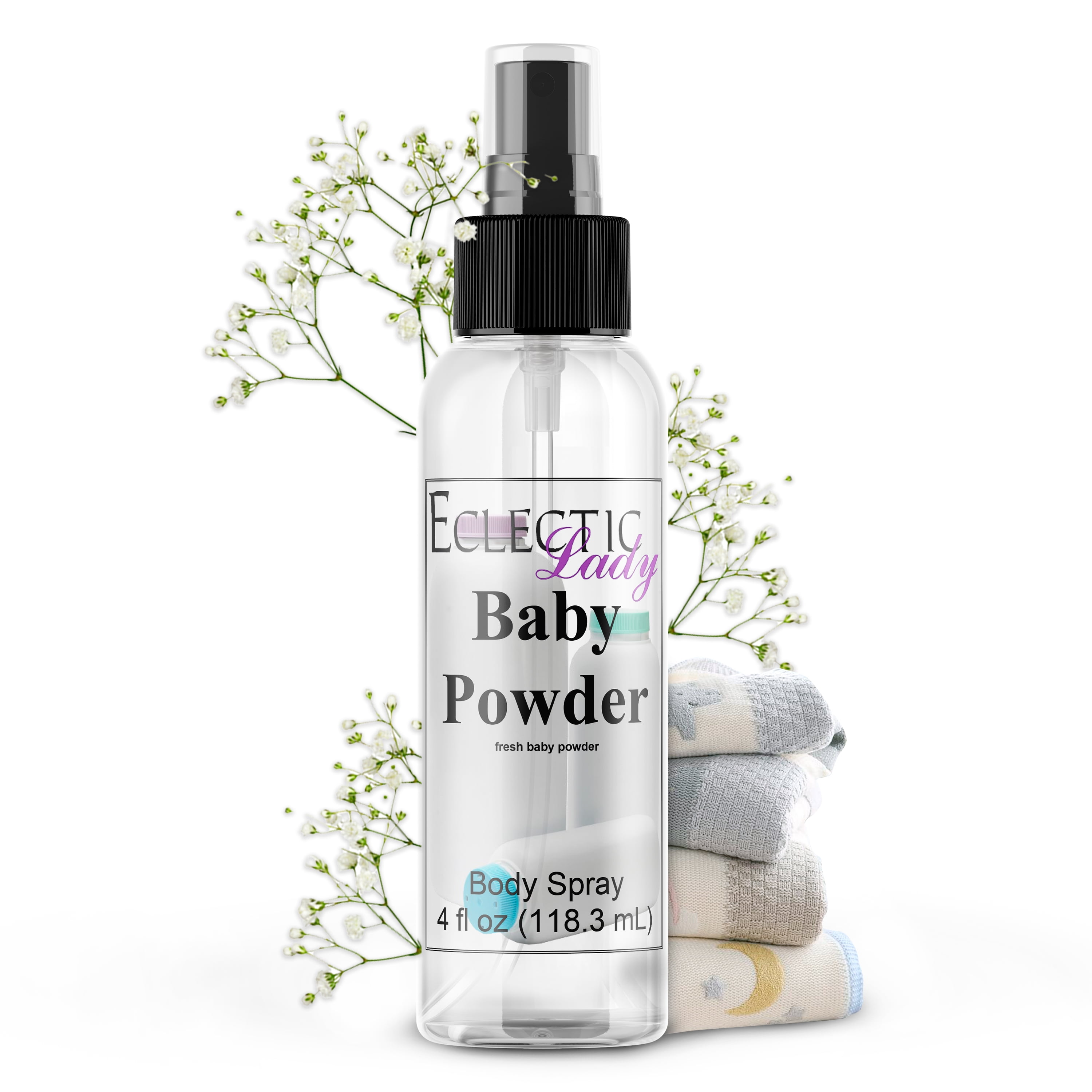 Baby Powder Body Spray, Eclectic Lady, Hydrating Mist, Unisex (Double ...