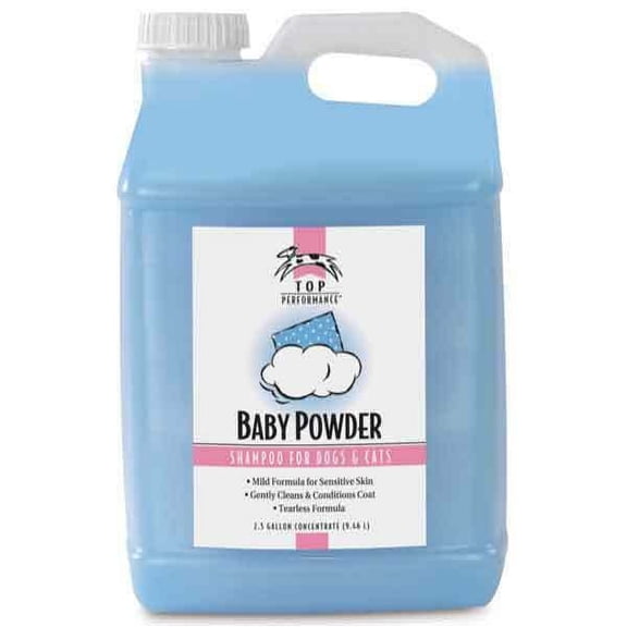 Baby Powder Pet Shampoo Gentle Sensitive Mild Fomula Dog Cat Grooming Bathing (2.5 Gallon)