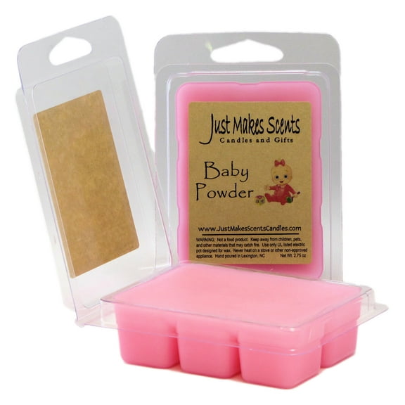 Baby Powder Pink 2-Pack Wax Melts -Just Makes Scents Candles & Gifts