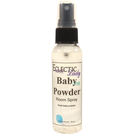 Baby Powder Room Spray by Eclectic Lady, 2 Ounces, Fragrant Aromatic Room Mist For Home, Room, Office
