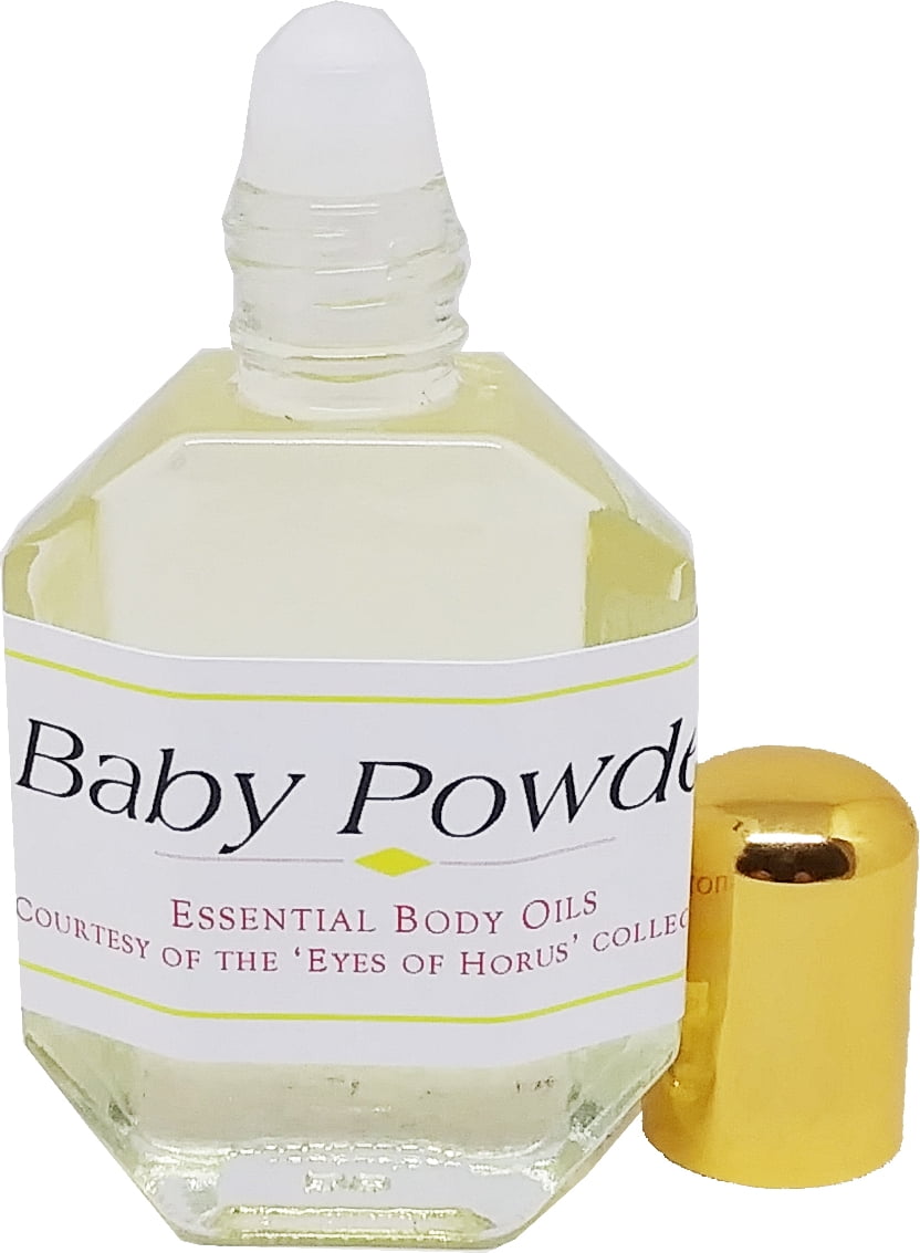 Baby Powder Scented Body Oil Fragrance [RollOn Clear Glass Gold