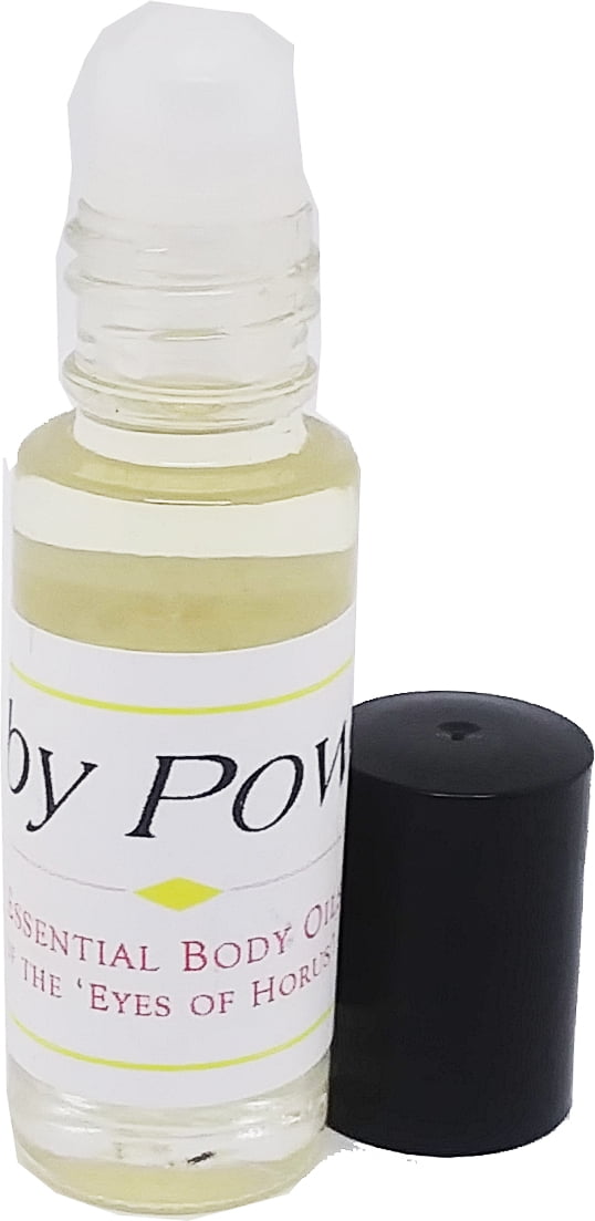 Baby Powder Scented Body Oil Fragrance [RollOn Clear Glass Gold