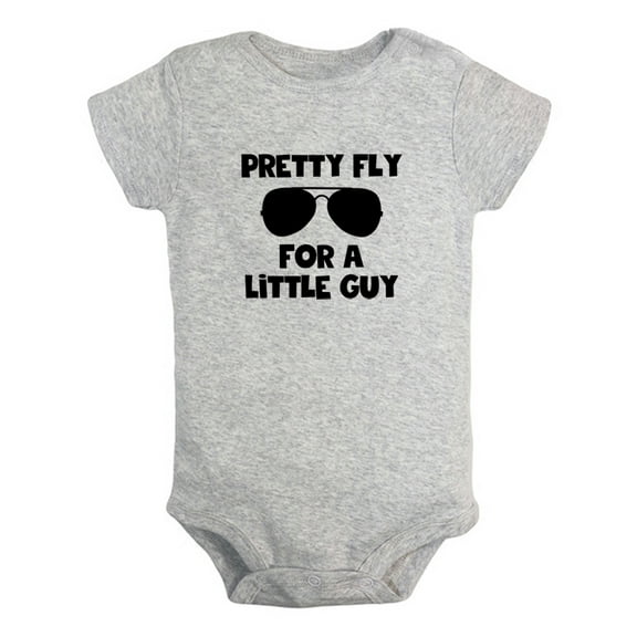 Baby Pretty Fly For A Little Guy Funny Romper Newborn Bodysuits Infant Baby Jumpsuits Cotton Clothes One-Piece Outfits