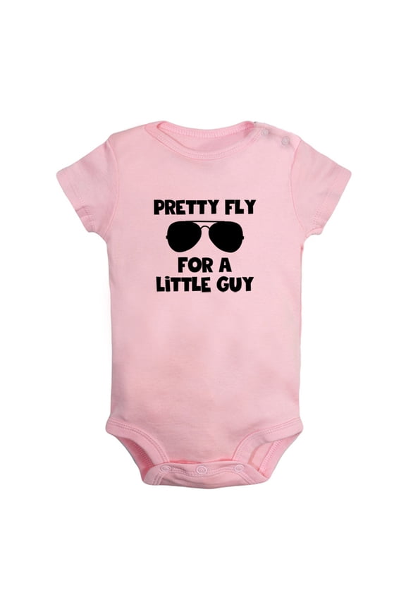 Baby Pretty Fly For A Little Guy Funny Romper Newborn Bodysuits Infant Baby Jumpsuits Cotton Clothes One-Piece Outfits