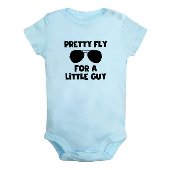 Baby Pretty Fly For A Little Guy Funny Romper Newborn Bodysuits Infant Baby Jumpsuits Cotton Clothes One-Piece Outfits