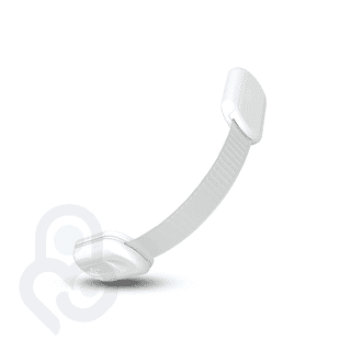 Baby Proof Me Adjustable Safety Straps for Baby Proofing and Cabinet Locks, White, 6 Pack