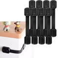 thumbnail image 1 of Baby Proof Baby Locks 8 Pack Black Child Safety Cabinet Locks Straps for Cabinets Child Locks for Cabinets, 1 of 9