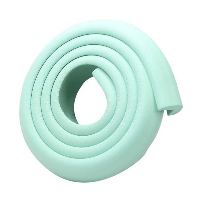 2M Kids Baby Safety Rubber Bumper Strip, Soft Table Edge Corner Guard Protector Removable For Wood, Glass, Tile, Metal And Plastic Surfaces (Gray