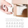 thumbnail image 1 of Baby Proof Magnetic Cabinet Lock & Latches Child Drawer Latches 3M Adhesives Non Drilling Safety Cabinet Locks Baby Drawer Locks for Kids Multi-Function 12 Pack + 2 Keys (Magnatic White 1), 1 of 5