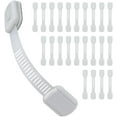 thumbnail image 1 of Baby Proof Me Safety Strap Locks – 24-Pack, 3M Adhesive Child Safety Latches for Cabinets, Dishwashers, Fridges, Ovens, Trash Cans, and Toilets – Stain-Free Design, 1 of 7