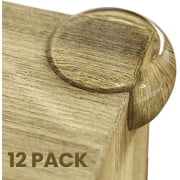 Baby Proof Me Clear Table Corner Protectors, Silicone Corner Guards for Baby Safety, 12-Pack