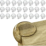 Baby Proof Me Clear Table Corner Protectors, Silicone Corner Guards for Baby Safety, 24-Pack