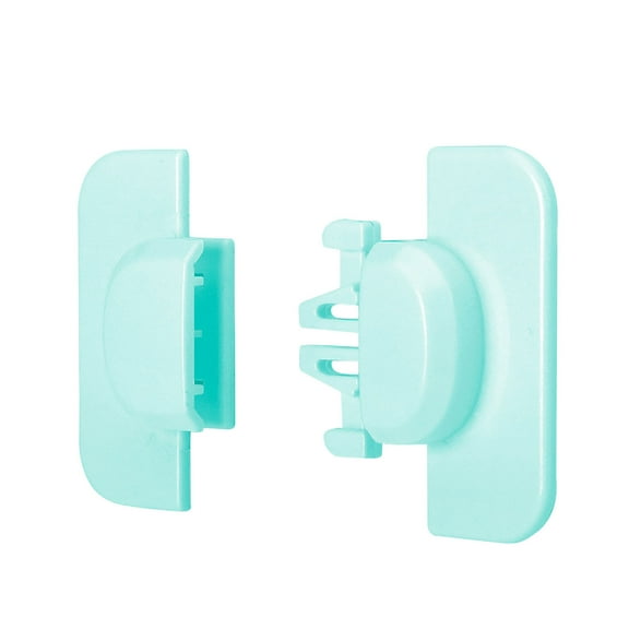 ‌Baby Proofing Cabinet Locks – No Drill Self-Adhesive Refrigerator & Drawer es, Child Safety Locks for Cabinets, Fridge, Microwave (2-Pack, Blue) – Anti-Pinch & Easy Install‌