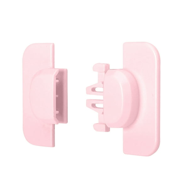 ‌Baby Proofing Cabinet Locks – No Drill Self-Adhesive Refrigerator & Drawer es, Child Safety Locks for Cabinets, Fridge, Microwave (2-Pack, Pink) – Anti-Pinch & Easy Install‌