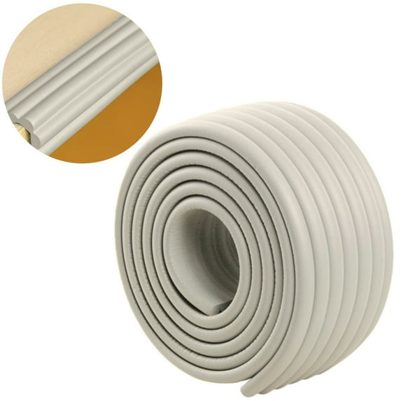 Baby Proofing Corner Protectors - 2m Safety Edge Guard with Adhesive Tape - 80x8mm Clear Plastic Furniture Protectors for Toddlers & Kids - 1 Set (1 Bar + 1 Tape)
