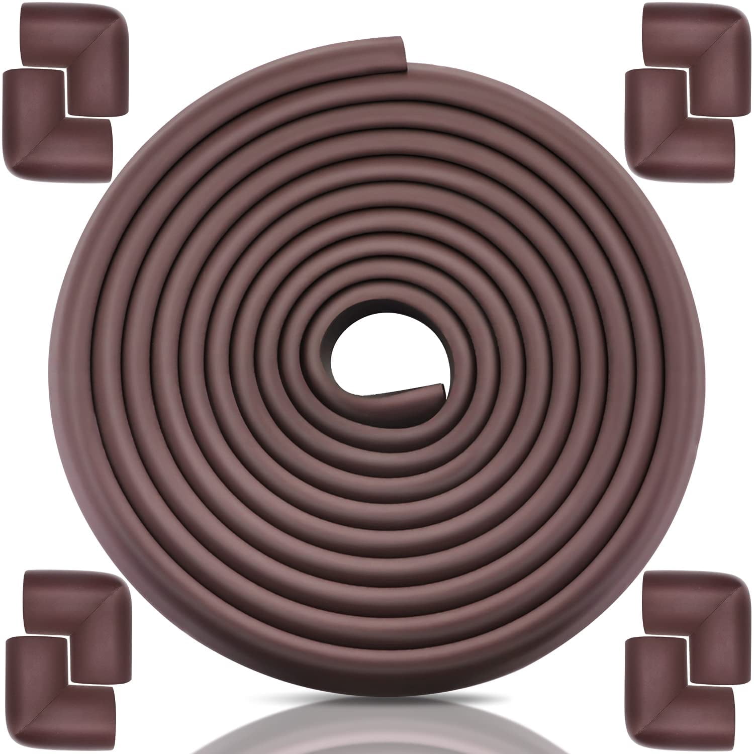 Baby Proofing Edge Corner Protector 20.5ft Soft Rubber Foam Guard Thick Table Bumper 3M Pre-Taped Corner Guards Heavy-Duty Safety Guard