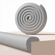 Baby Proofing Foam Bumpers Foam Baby Safety Bumpers, Soft Crash-Proof Edge Guards Crash-Proof Guards to Protect Babies from Sharp Edges0.47" Thick x 1.46" Wide x 6.56 FT, Gray