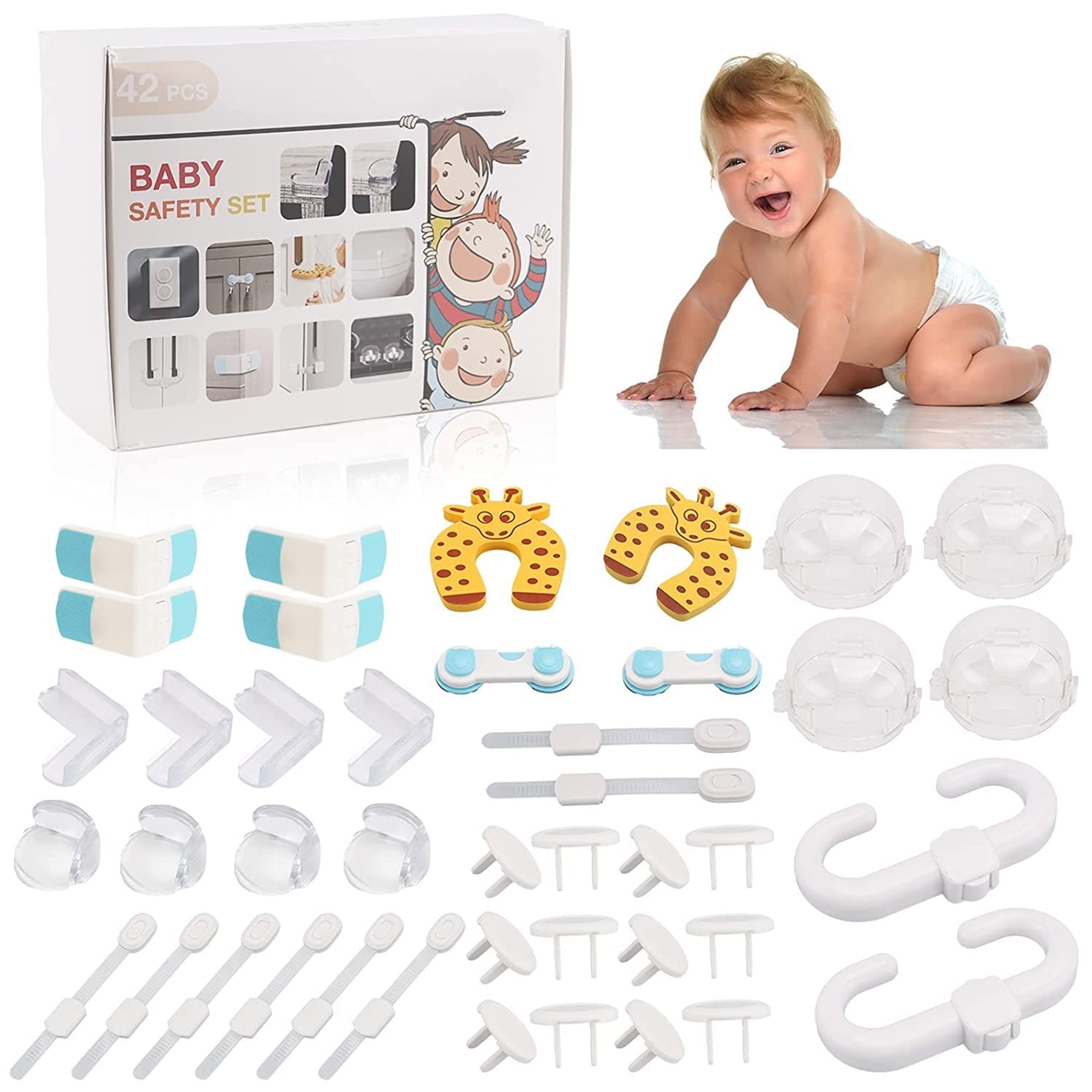 Baby Proofing Kit,42 PCS Child Proofing Pack Baby Safety Products Kit