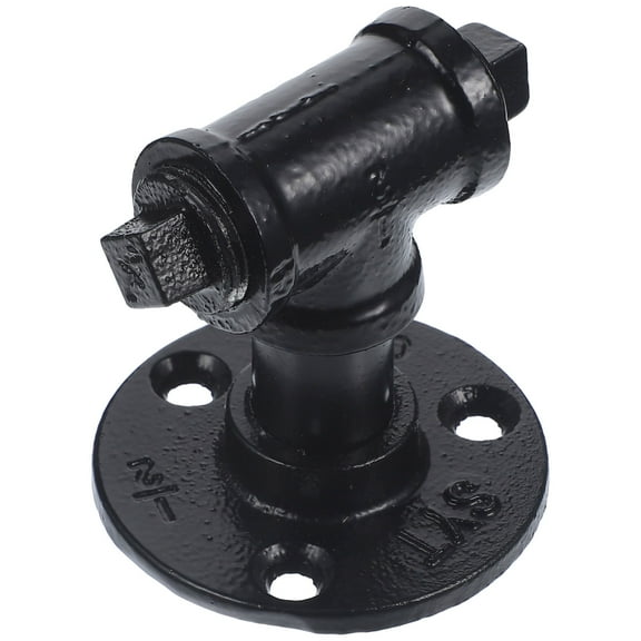 SOPOTUTU Industrial Pipe Knobs Iron Black For Home Decoration 1Pack