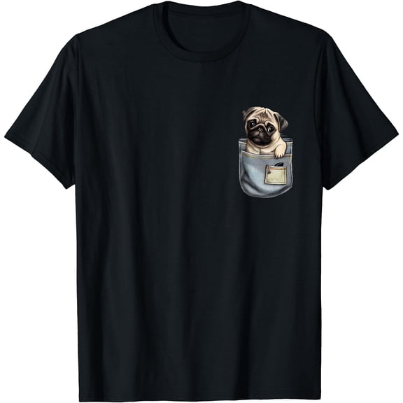 Baby Pug In A Pocket - Dog Breeder Pet Trainer Puppy Lover T-Shirt