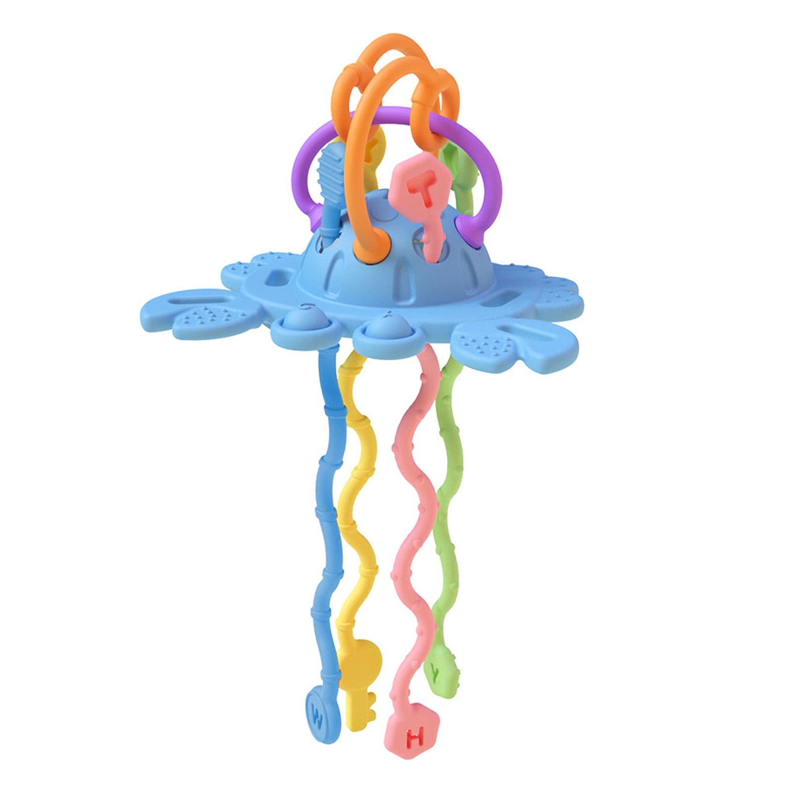 Baby Pull String Toy Cartoon Bite Resistant Colorful Improves Hands-On ...