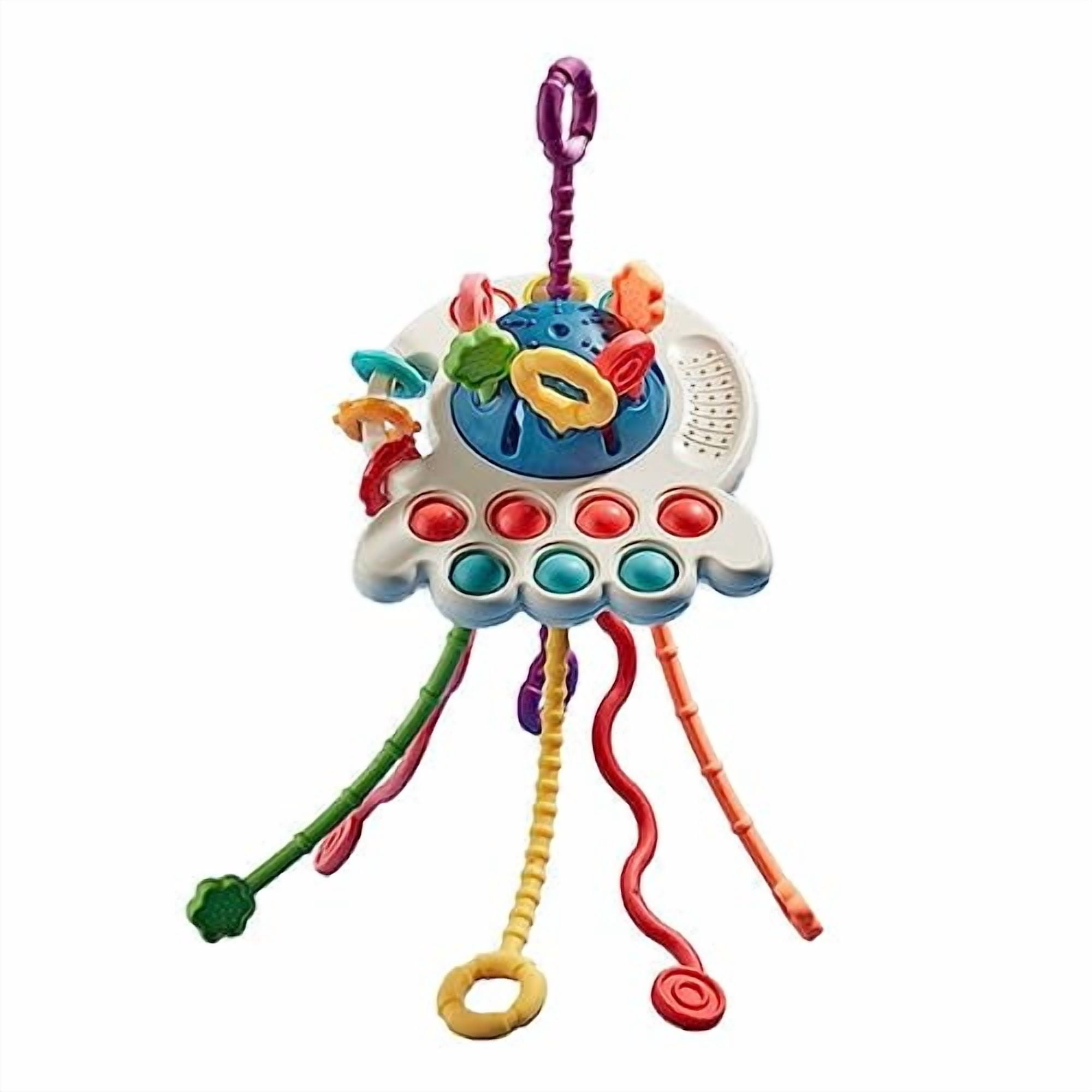 Baby Pull String Toy Sensory 6 Ropes Montessori Early Development ...