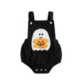 thumbnail image 1 of Baby Pumpkin Cute Embroidered Crawl Romper For Boys Girls Halloween Costume Soft, 1 of 7