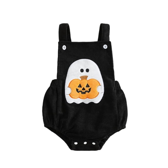 Baby Pumpkin Cute Embroidered Crawl Romper For Boys Girls Halloween Costume Soft