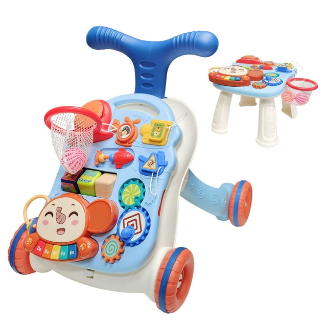 FOINWER Baby Boy Walker,Baby Push Walkers for Babies 3in1 Push Toys