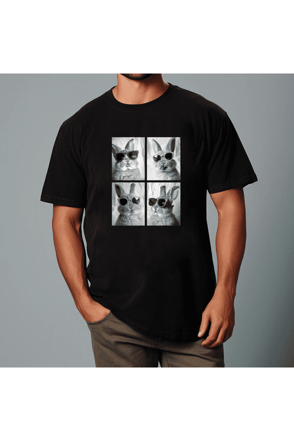 Baby Rabbit Sunglasses Cute Bunny Animal Photo Booth Gift Unisex T-Shirt, up to Size 5XL