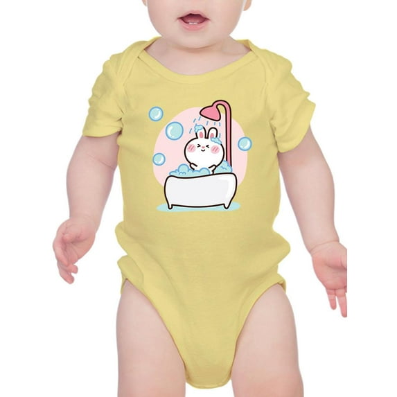Baby Rabbit Taking A Bath Bodysuit Infant -Image by Shutterstock, Newborn