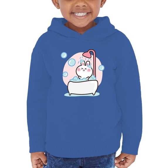 Baby Rabbit Taking A Bath Hoodie Toddler -Image by Shutterstock, 2 Toddler