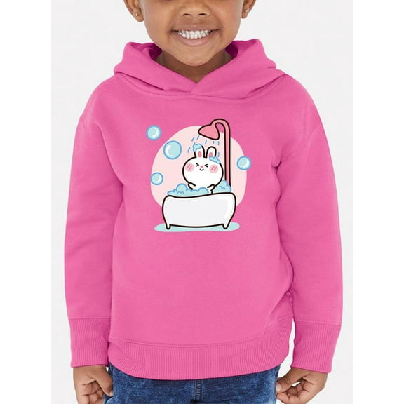 Baby Rabbit Taking A Bath Hoodie Toddler -Image by Shutterstock,  2 Toddler