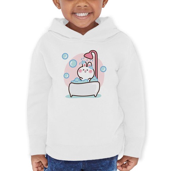 Baby Rabbit Taking A Bath Hoodie Toddler -Image by Shutterstock,  5 Toddler