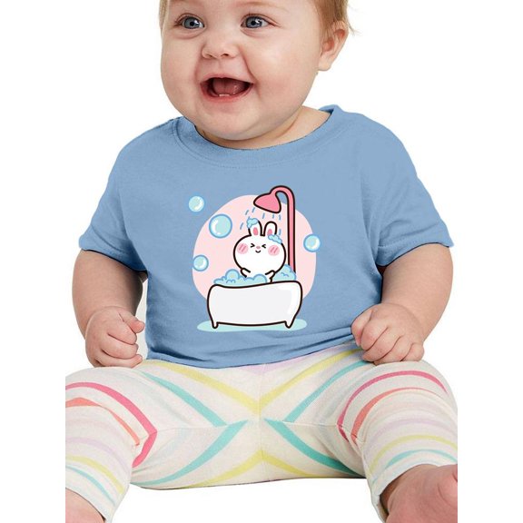 Baby Rabbit Taking A Bath T-Shirt Infant -Image by Shutterstock,  24 Months