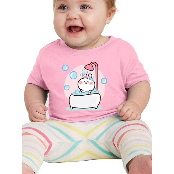 Baby Rabbit Taking A Bath T-Shirt Infant -Image by Shutterstock, 24 Months