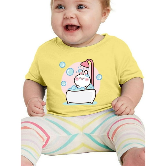 Baby Rabbit Taking A Bath T-Shirt Infant -Image by Shutterstock, 6 Months