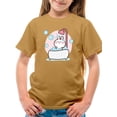 thumbnail image 1 of Baby Rabbit Taking A Bath T-Shirt Juniors -Image by Shutterstock,  Medium, 1 of 4