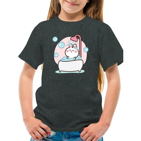 Baby Rabbit Taking A Bath T-Shirt Juniors -Image by Shutterstock, Small