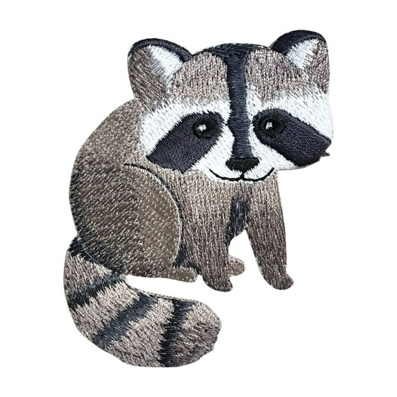 Baby Raccoon - Children's Animal - Iron on Applique/Embroidered Patch