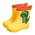 thumbnail image 1 of Baby Rain Boots Classic Children Rainboots Rubber Kids Cartoon Dinosaur Water Shoes Waterproof Rain Boots Toddler Boy Rain Boots Yellow 11 Years-11.5 Years, 1 of 4